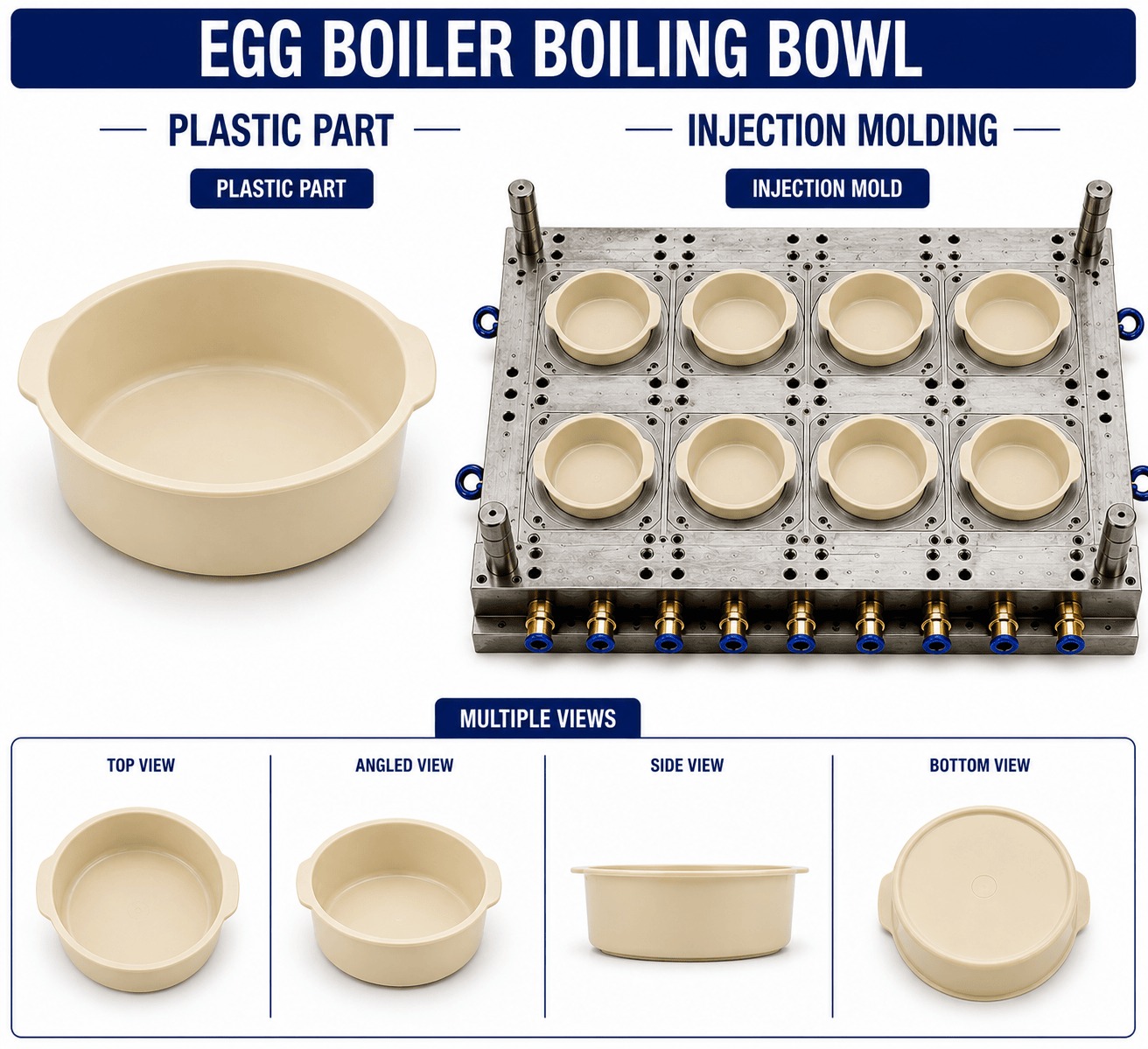 Egg Boiler Plastic Boiling Bowl Mould and Moulding Service